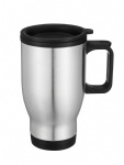 plastic travel mug