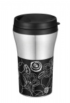 plastic travel mug